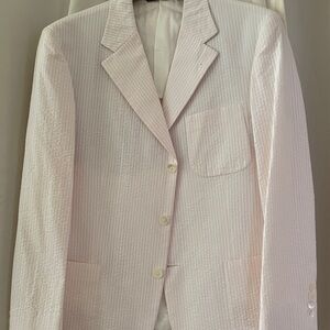 Brooks Brothers Seersucker - Cream/Pink